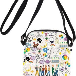 Elegant Unisex Korean Music Crossbody Bag for Every Occasion - 3 Compartments